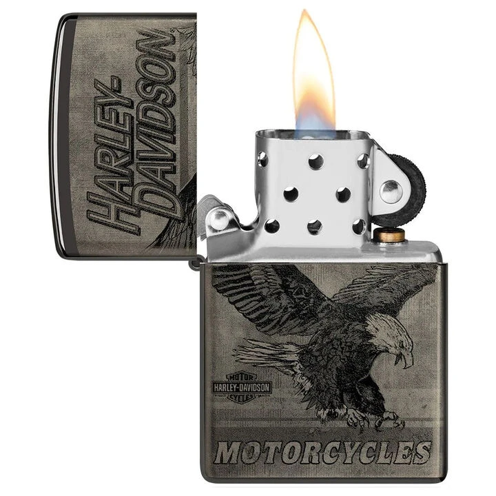 Zippo Harley-Davidson High Polish Black Windproof Lighter - Image 3