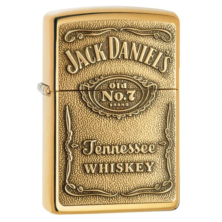 Zippo Jack Daniel's High Polish Brass Windproof Lighter